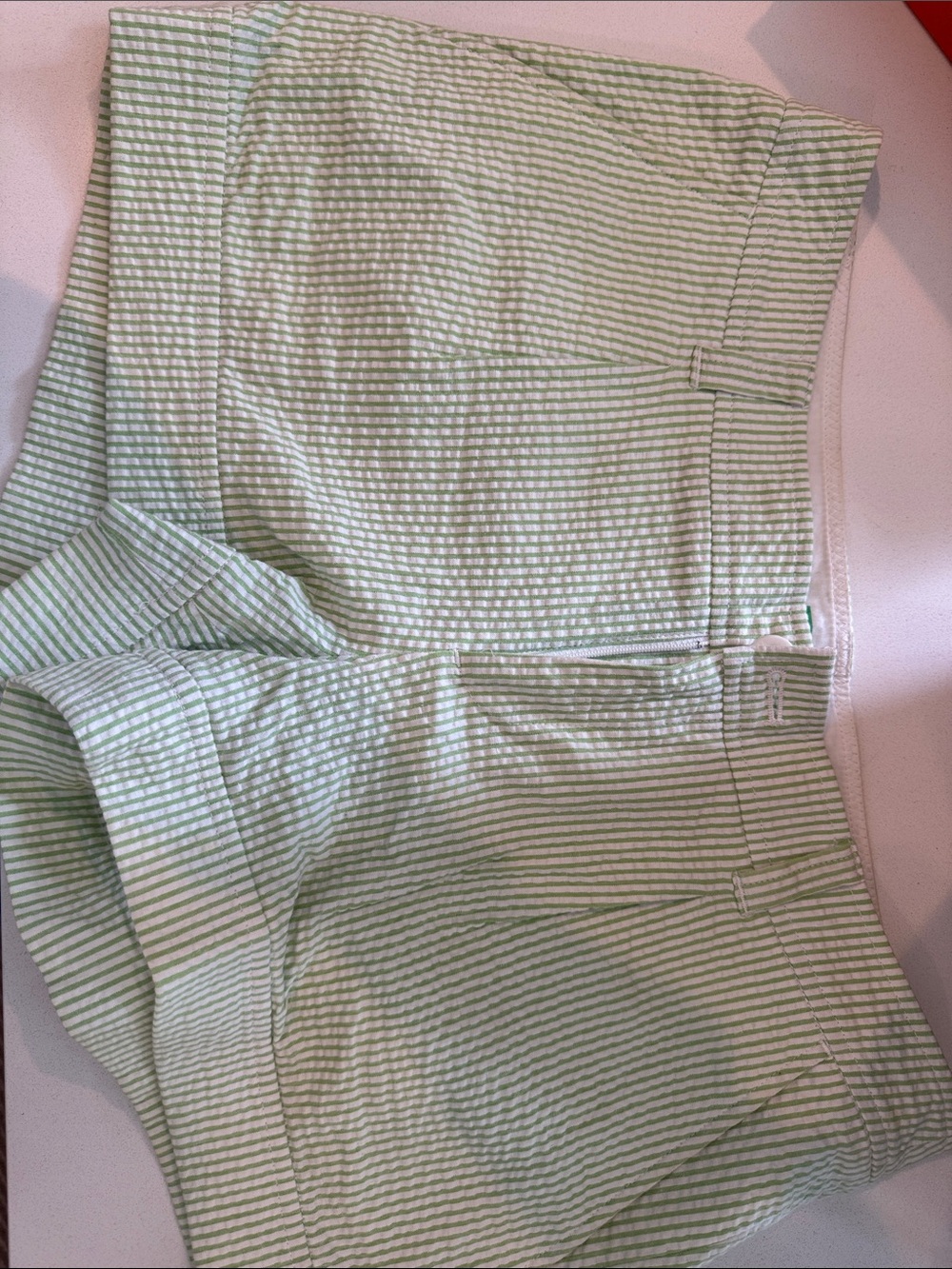 Lilly Pulitzer Green & White Striped Shorts